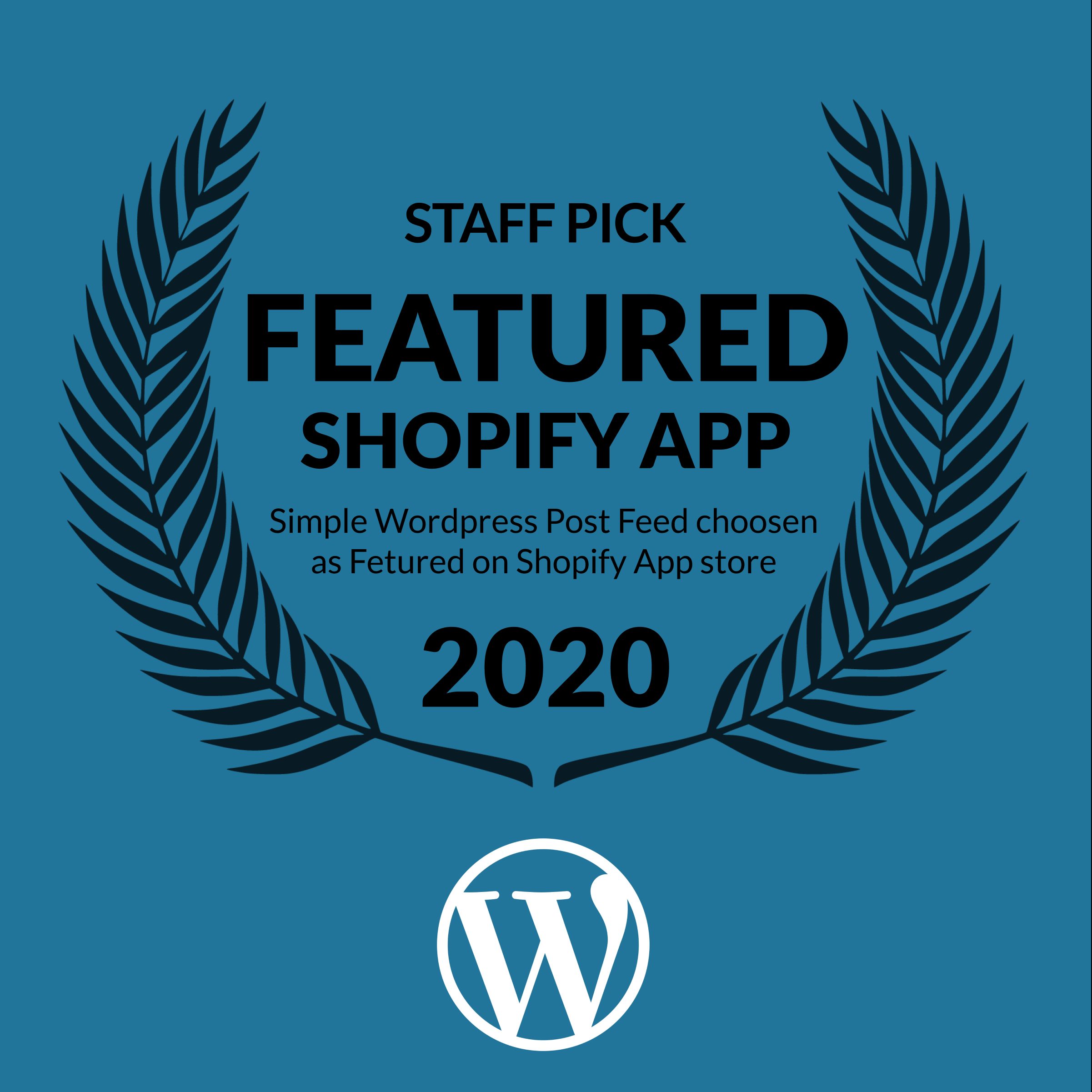 Simple WordPress Post Feed: Featured on the Shopify App Store